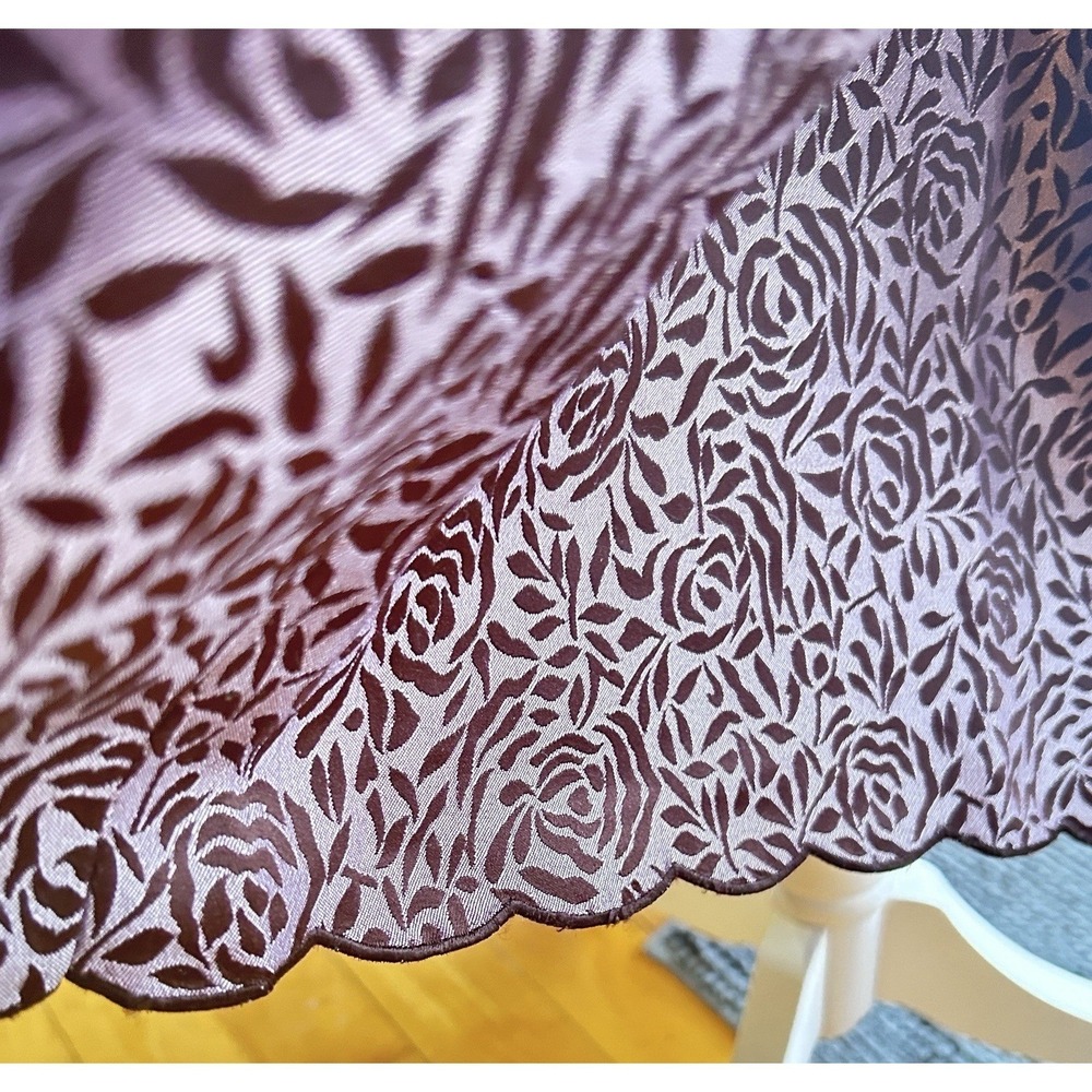 Les Suit Womens Midi Skirt Purple Brown Floral Workwear Boho Plus 22W size - Picture 3 of 11
